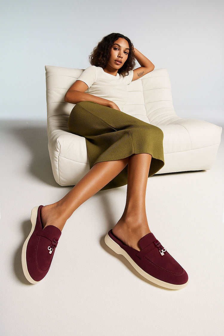 <tc>Loro Piana</tc> Charms Walk Babouche 女士樂福鞋