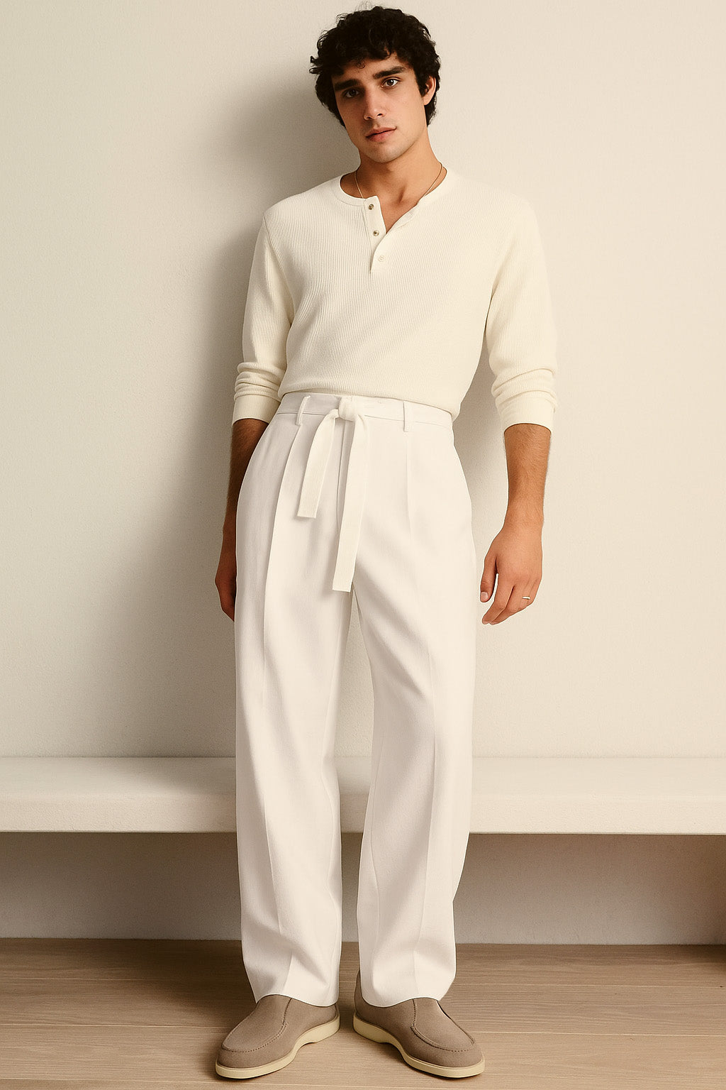 <tc>Loro Piana</tc> メンズ オープンウォーク チャッカブーツ