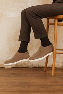 <tc>Loro Piana</tc> メンズ オープンウォーク チャッカブーツ