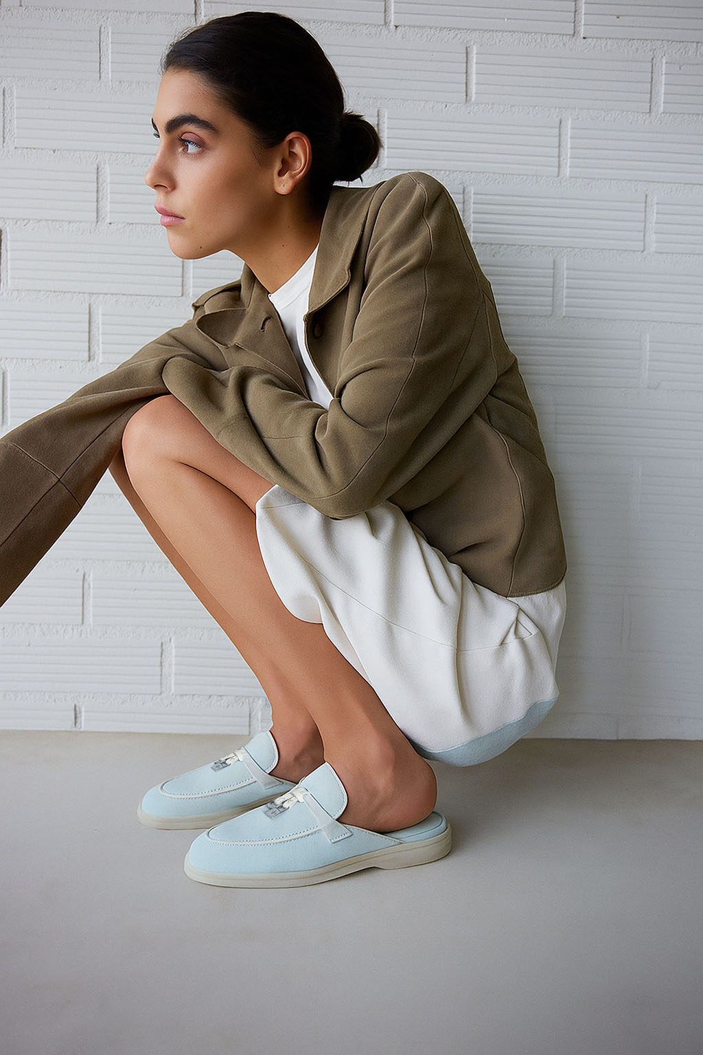 <tc>Loro Piana</tc> Charms Walk Babouche 女士樂福鞋
