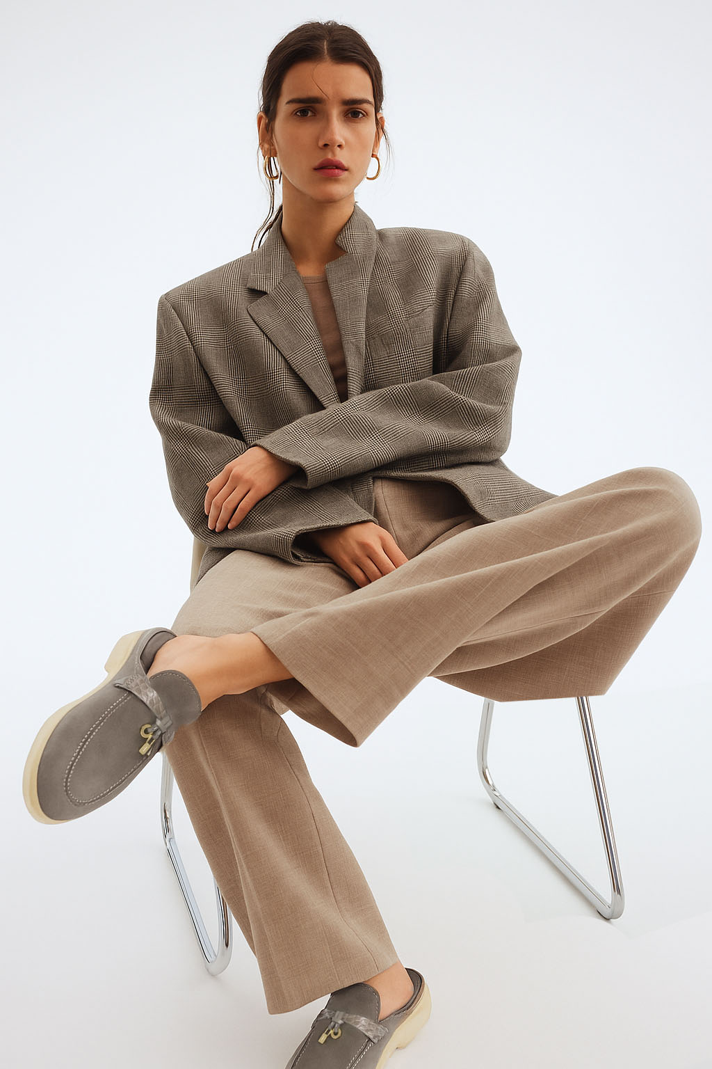 <tc>Loro Piana</tc> Charms Walk Babouche 女士樂福鞋