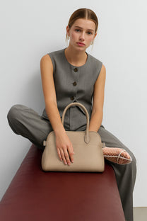 <tc>The Row</tc> Soft Margaux 12 皮革手袋