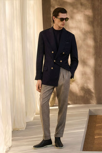 <tc>Loro Piana</tc> 男士露趾踝靴（鹿皮配海狸毛皮）