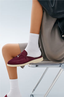 <tc>Loro Piana</tc> Charms Walk Babouche 女士樂福鞋