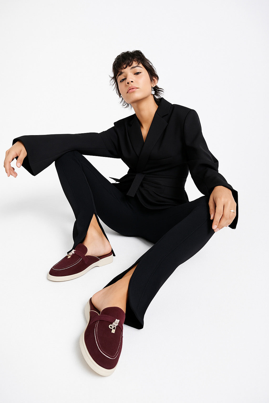 <tc>Loro Piana</tc> Charms Walk Babouche 女士樂福鞋
