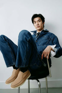 <tc>Loro Piana</tc> メンズ オープンウォーク チャッカブーツ