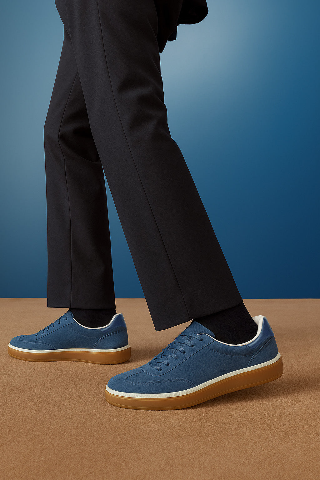 Loro Piana Men’s Tennis Walk Sneakers (Suede Calf Split)