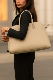 <tc>The Row</tc> Margaux 17 柔軟皮革包