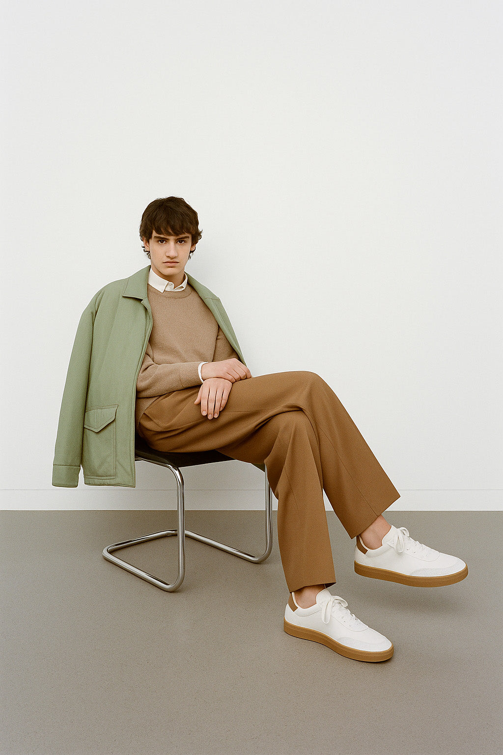 <tc>Loro Piana</tc> 男士網球運動鞋（鹿皮）