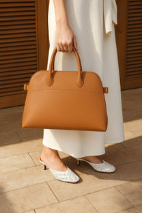 <tc>The Row</tc> Soft Margaux 12 皮革手袋