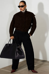 <tc>The Row</tc> Margaux 17 柔軟皮革包