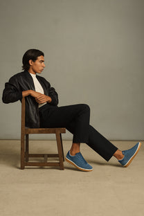 Loro Piana Men’s Tennis Walk Sneakers (Suede Calf Split)