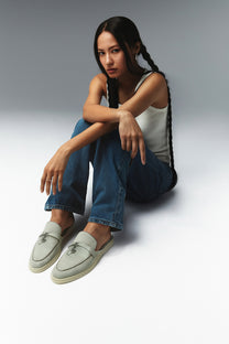 <tc>Loro Piana</tc> Charms Walk Babouche 女士樂福鞋