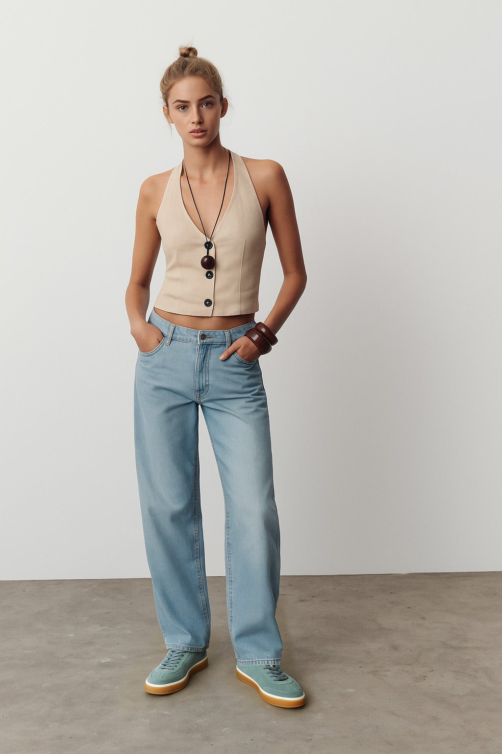<tc>Loro Piana</tc> 女款 Tennis Walk 運動鞋（絨面小牛皮）