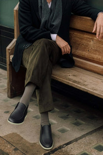 <tc>Loro Piana</tc> 男士露趾踝靴（鹿皮配海狸毛皮）