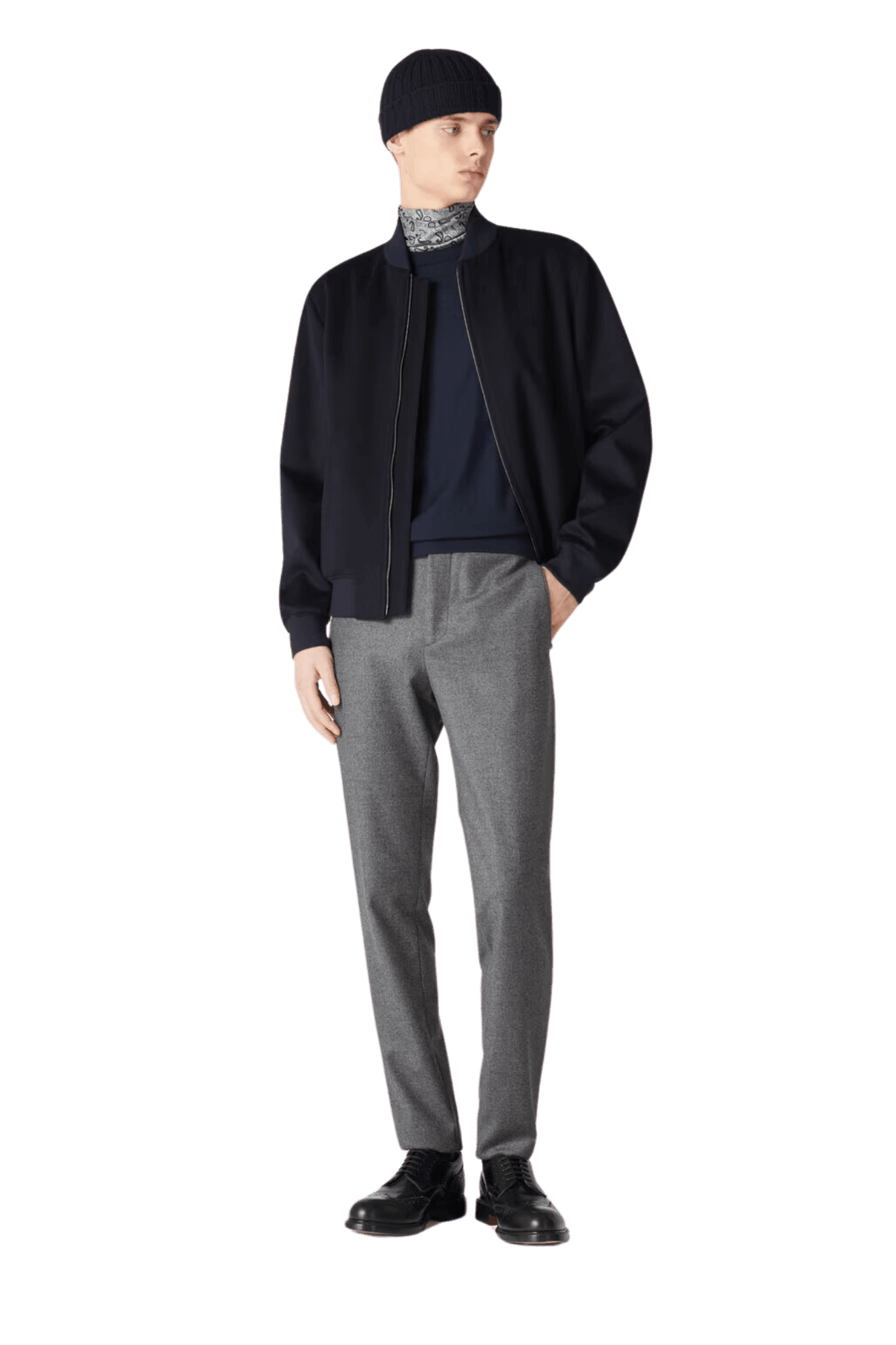 <tc>Loro Piana</tc> 男士常春藤飛行員夾克