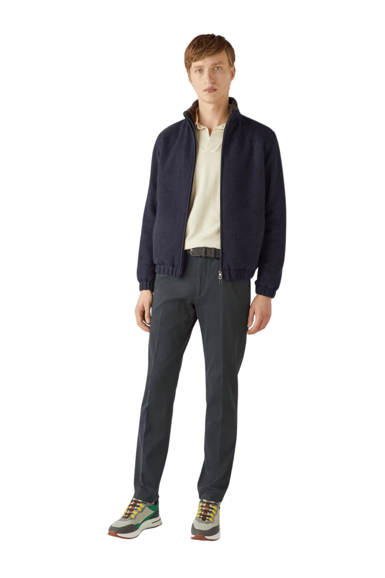 <tc>Loro Piana</tc> Suéter bomber para hombre