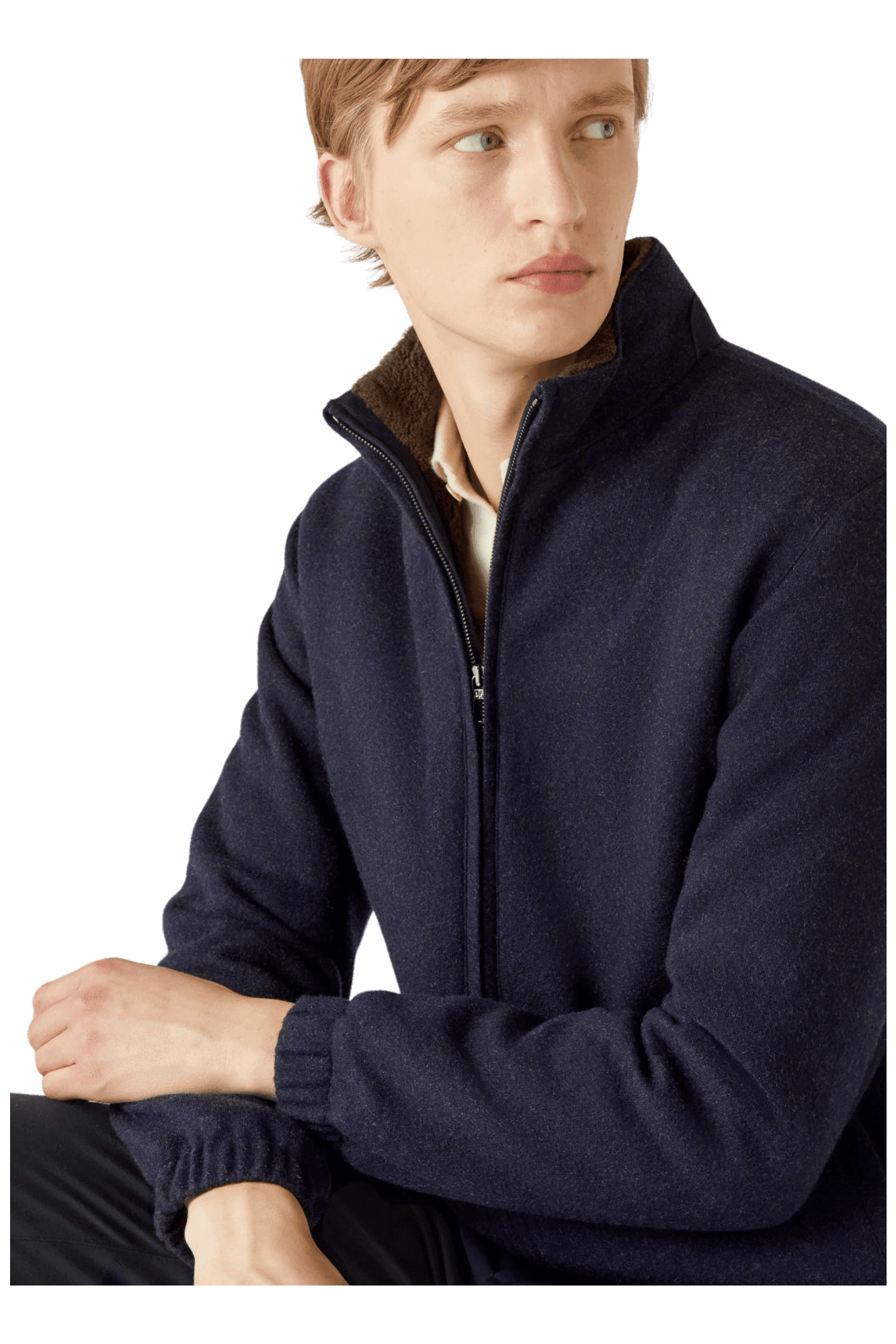 <tc>Loro Piana</tc> Suéter bomber para hombre