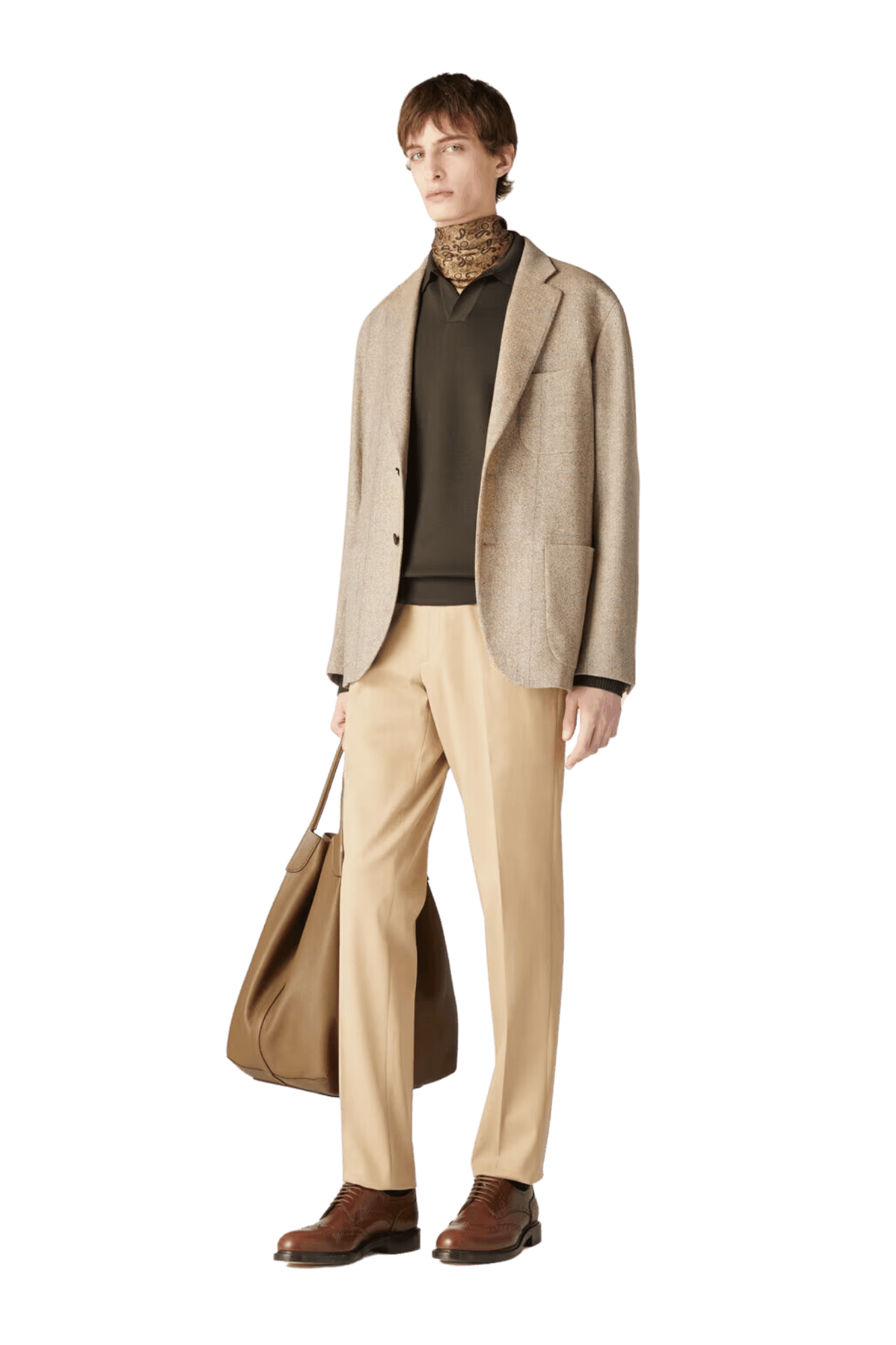 <tc>Loro Piana</tc> 男士無扣 Polo 衫