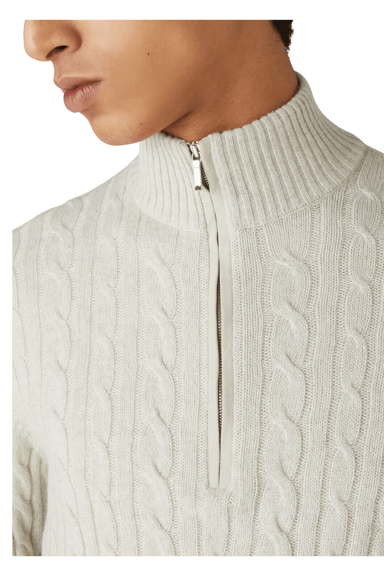 <tc>Loro Piana</tc> เสื้อจัมเปอร์เทรคเซียสำหรับผู้ชาย