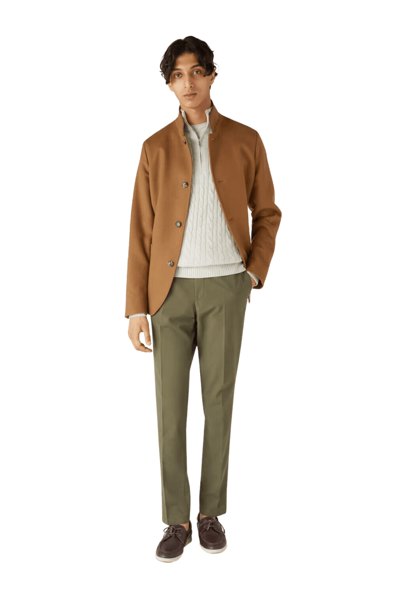 <tc>Loro Piana</tc> เสื้อจัมเปอร์เทรคเซียสำหรับผู้ชาย