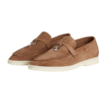 <tc>Loro Piana</tc> 女士夏季 Charms Walk 樂福鞋（絨面革）