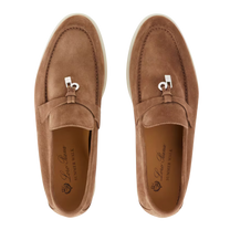 <tc>Loro Piana</tc> 女士夏季 Charms Walk 樂福鞋（絨面革）