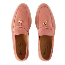 <tc>Loro Piana</tc> 女士夏季 Charms Walk 樂福鞋（絨面革）
