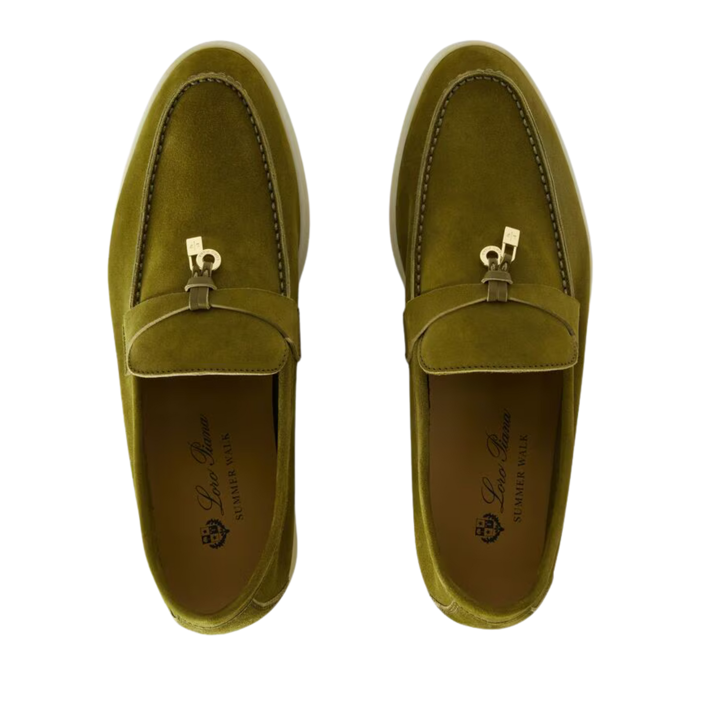 <tc>Loro Piana</tc> 女士夏季 Charms Walk 樂福鞋（絨面革）