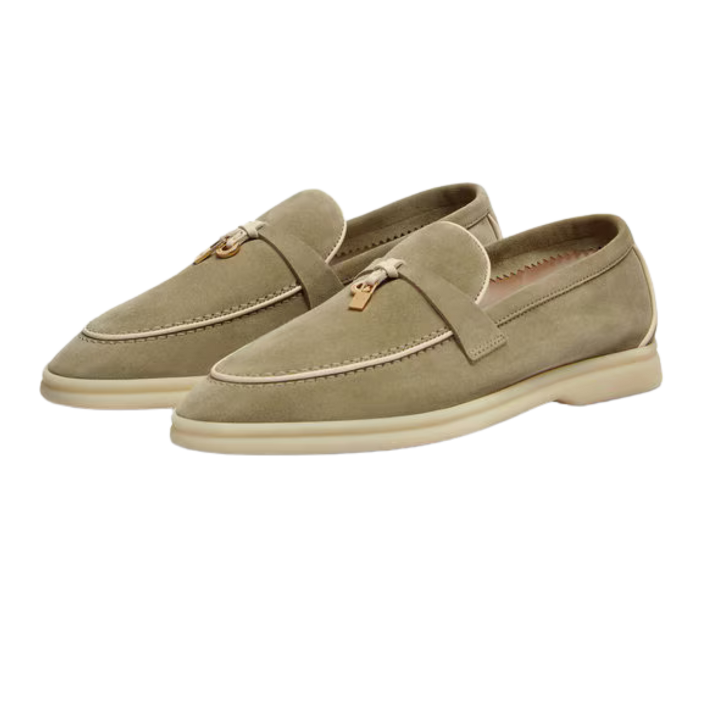 <tc>Loro Piana</tc> 女士夏季 Charms Walk 樂福鞋（絨面革）