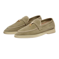 <tc>Loro Piana</tc> 女士夏季 Charms Walk 樂福鞋（絨面革）