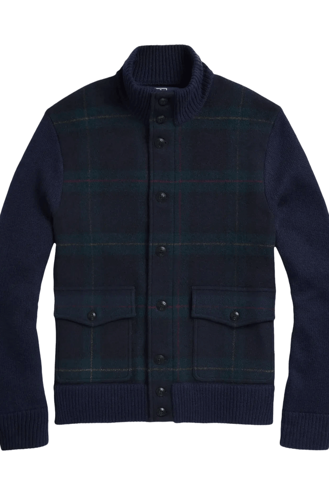 <tc>Ralph Lauren</tc> 男士 Polo 格紋羊毛開襟衫
