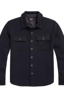 <tc>Ralph Lauren</tc> 男士鳥眼提花羊毛工裝套衫