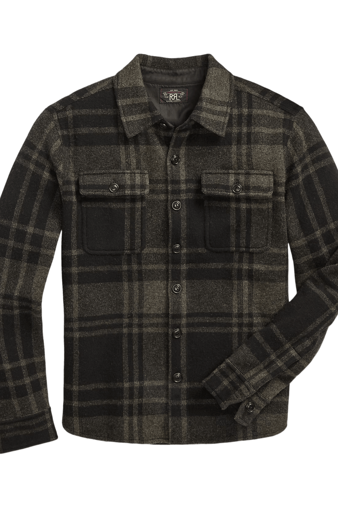 <tc>Ralph Lauren</tc> 男士格子羊毛提花工裝毛衣