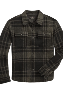 <tc>Ralph Lauren</tc> 男士格子羊毛提花工裝毛衣