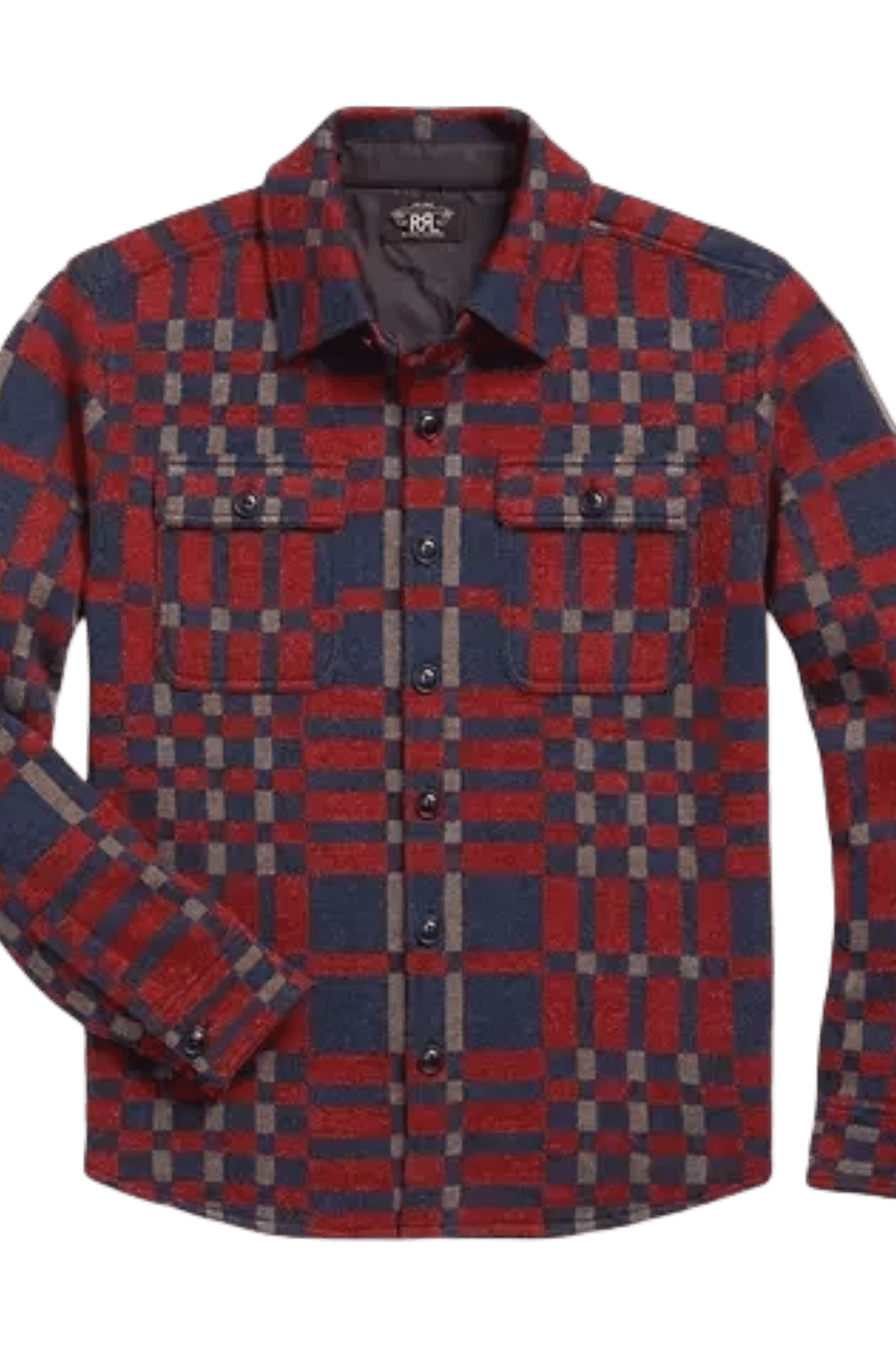 <tc>Ralph Lauren</tc> 男士格子羊毛混紡工人毛衣