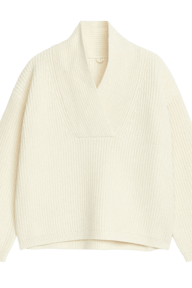 <tc>Arket</tc> เสื้อจัมเปอร์คอปกผ้าคลุมไหล่สำหรับผู้หญิง