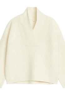 <tc>Arket</tc> เสื้อจัมเปอร์คอปกผ้าคลุมไหล่สำหรับผู้หญิง