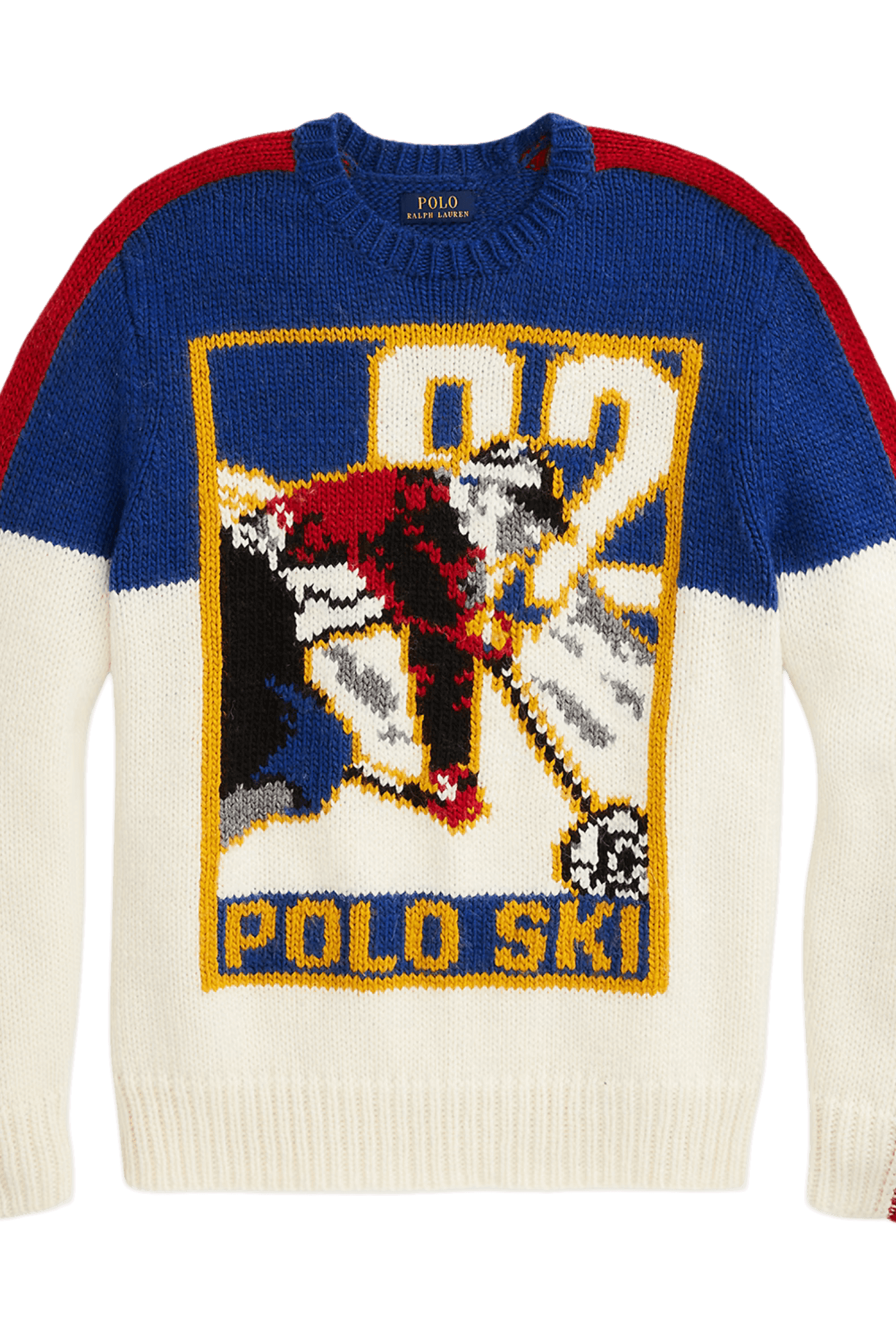 <tc>Ralph Lauren</tc> 男士 Polo 滑雪羊毛混紡毛衣