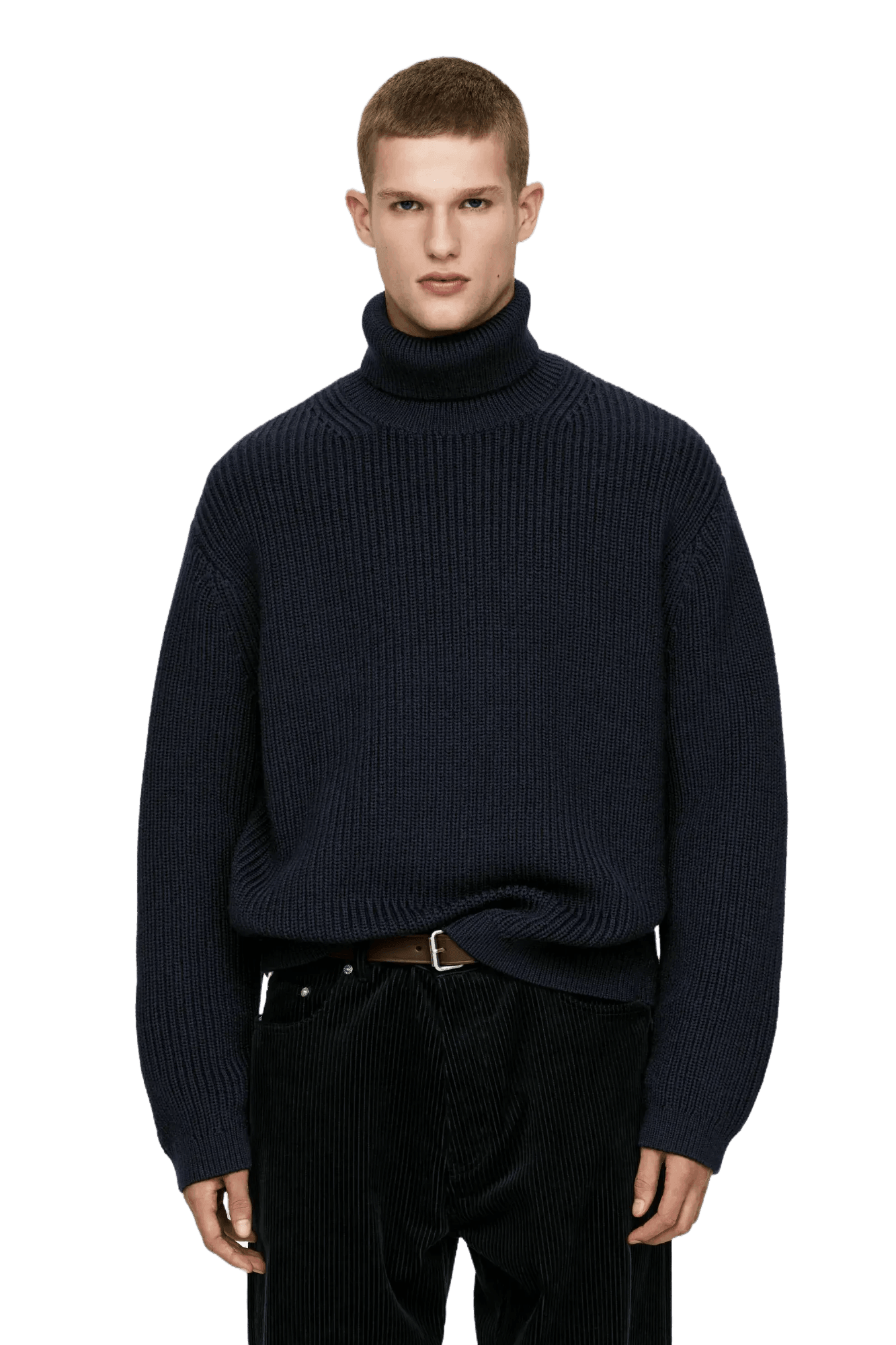 <tc>Arket</tc> เสื้อจัมเปอร์คอเต่าผ้าขนสัตว์หนาสำหรับผู้ชาย