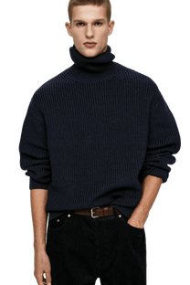 <tc>Arket</tc> เสื้อจัมเปอร์คอเต่าผ้าขนสัตว์หนาสำหรับผู้ชาย