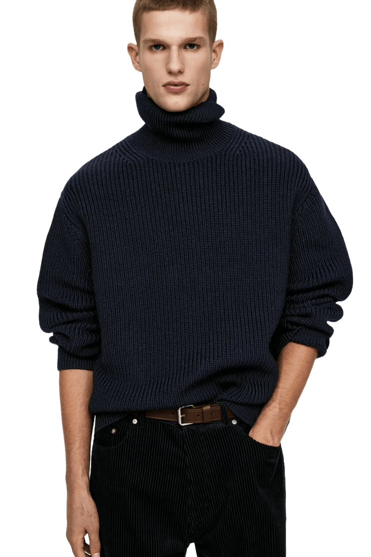 <tc>Arket</tc> เสื้อจัมเปอร์คอเต่าผ้าขนสัตว์หนาสำหรับผู้ชาย