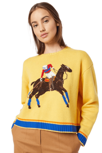 <tc>Ralph Lauren</tc> 女士嵌花針織羊毛毛衣