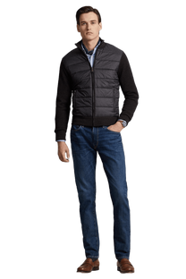 <tc>Ralph Lauren</tc> 男士混合全拉鍊套頭衫