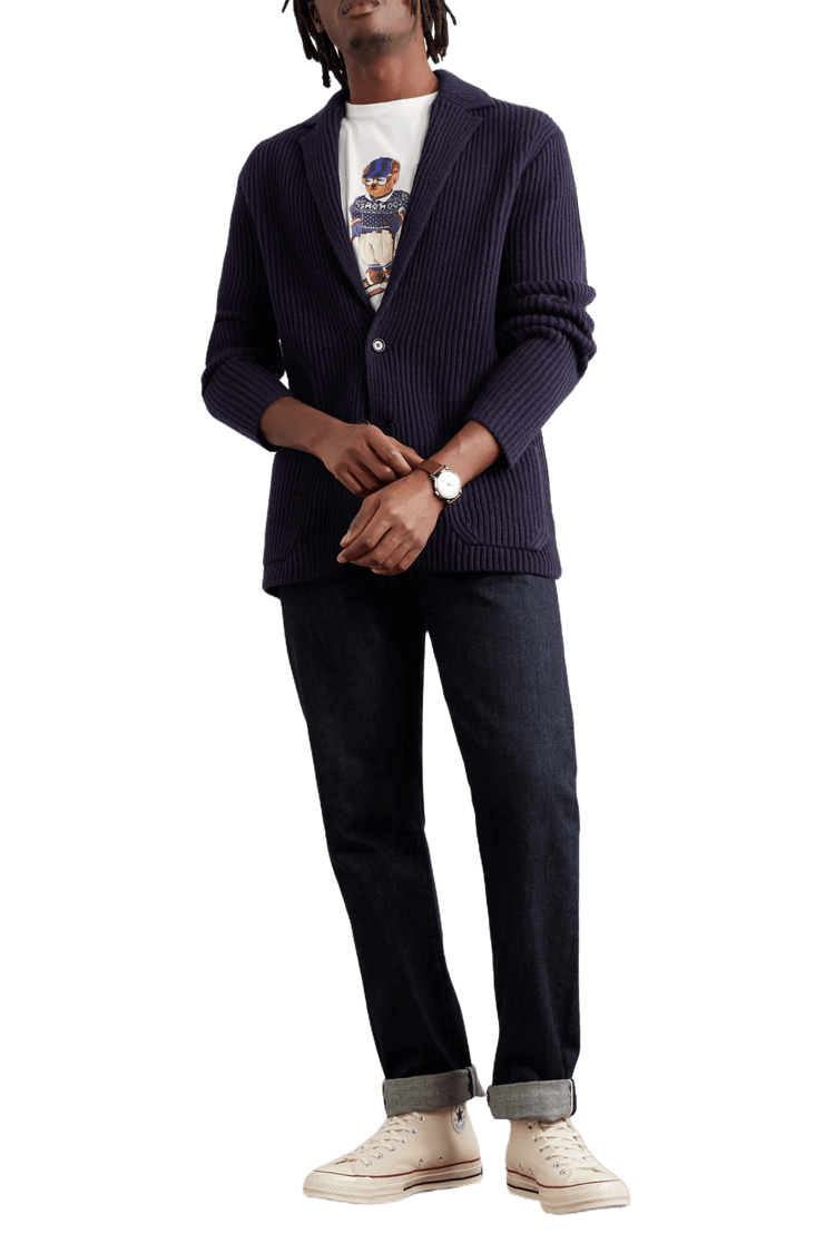 <tc>Ralph Lauren</tc> 男士羊毛混紡西裝開襟衫