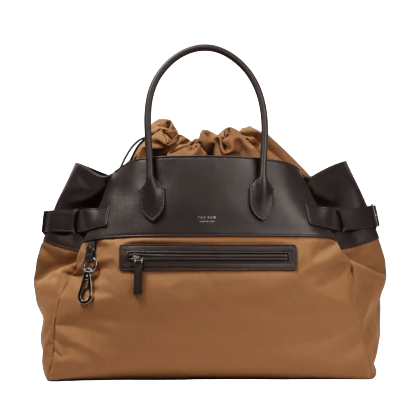 <tc>The Row</tc> Margaux 17 內外扣皮革帆布托特包