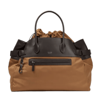 <tc>The Row</tc> Margaux 17 內外扣皮革帆布托特包