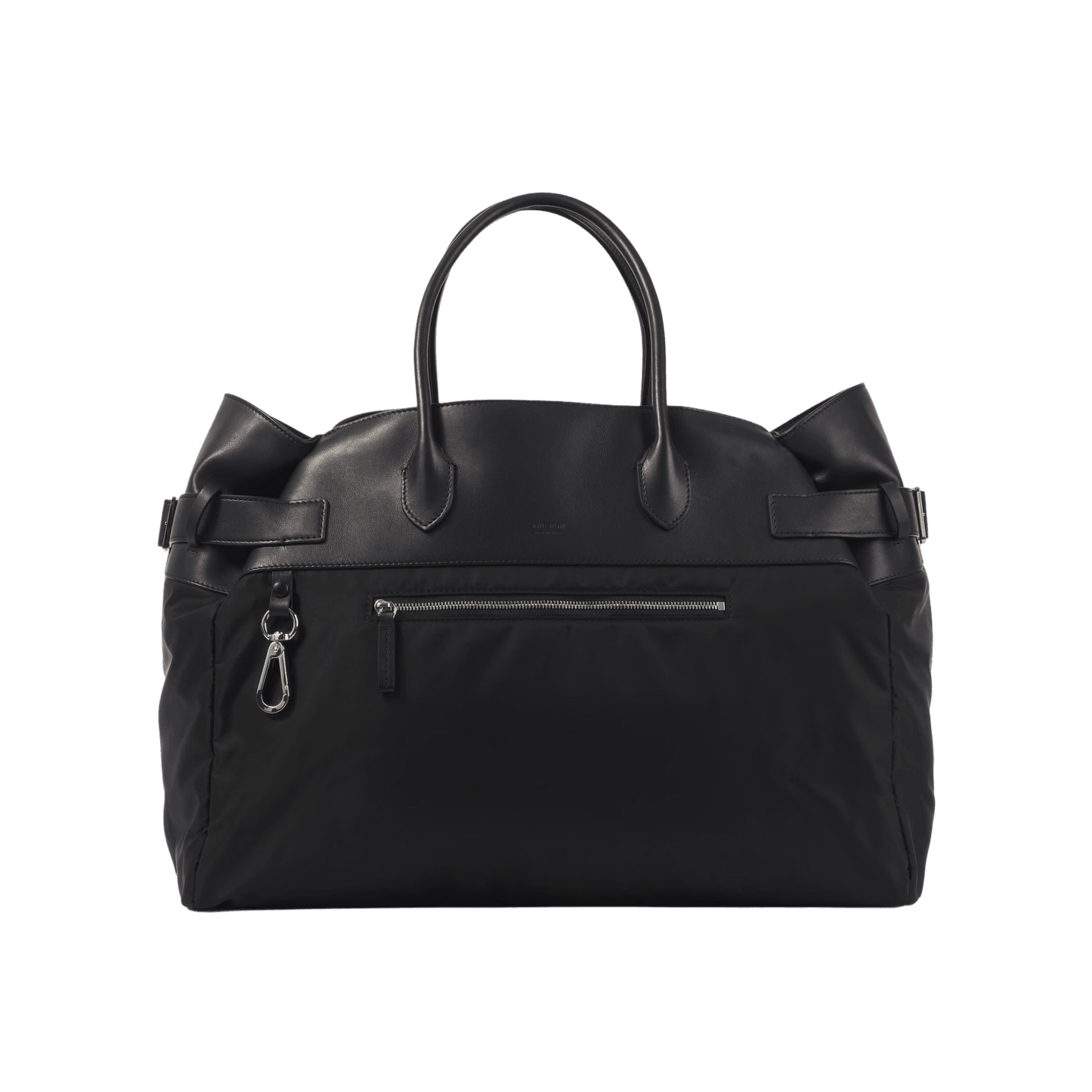 <tc>The Row</tc> Margaux 17 內外扣皮革帆布托特包
