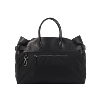 <tc>The Row</tc> Margaux 17 內外扣皮革帆布托特包