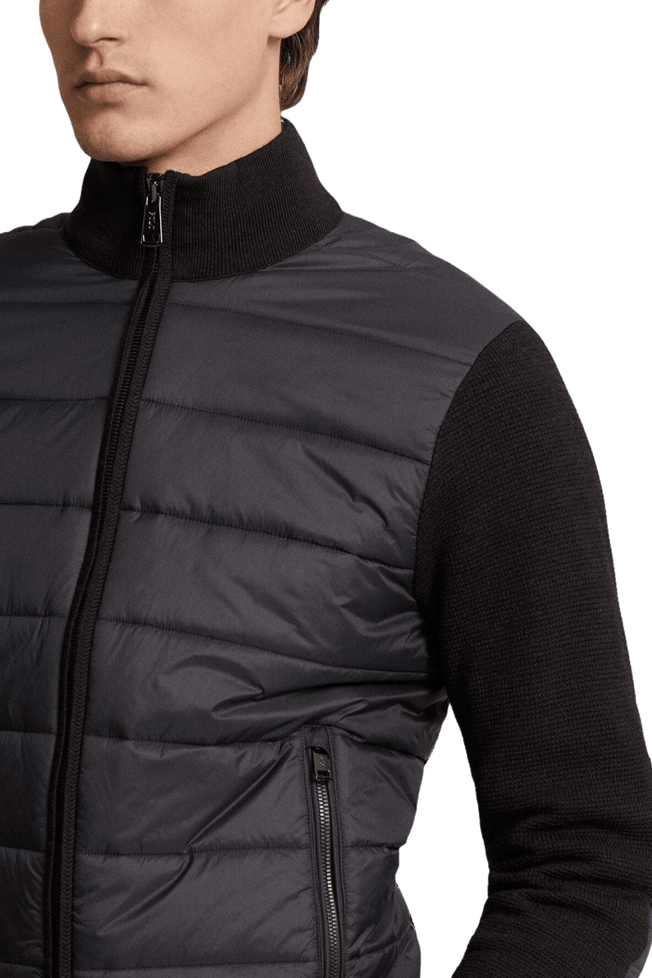 <tc>Ralph Lauren</tc> 男士混合全拉鍊套頭衫
